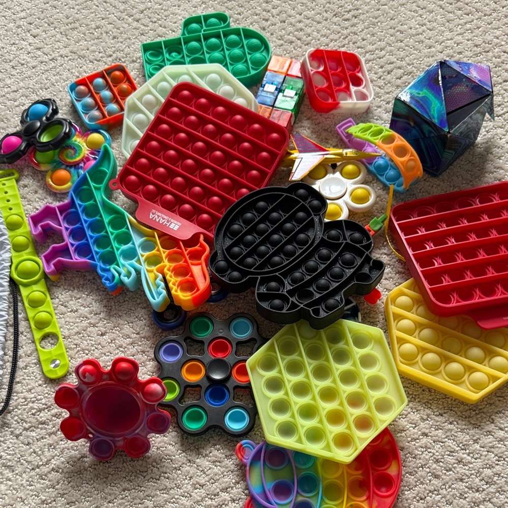 Colorful Pop It Fidget Toy Set